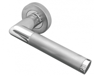Mitred Twin Finish Lever Door Handle Set